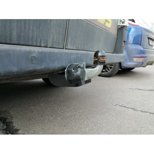 Фаркоп Лидер Плюс на PEUGEOT Boxer 2006–  Арт. P107-F (L1,L2,L3) (от центра заднего колеса до края заднего бампера 1015мм)