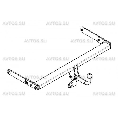 Фаркоп Avtos на VOLKSWAGEN Tiguan 2007-2016 Арт.VW 23